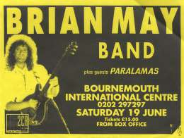 Flyer/ad - Brian May in Bournemouth on 19.6.1993
