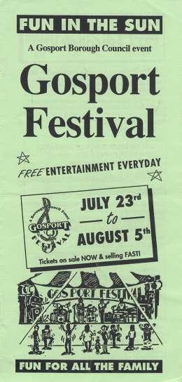 Flyer/ad - The Cross in Gosport on 29.07.1993