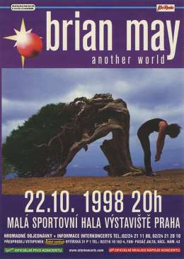 Flyer/ad - Brian May in Prague on 22.10.1998