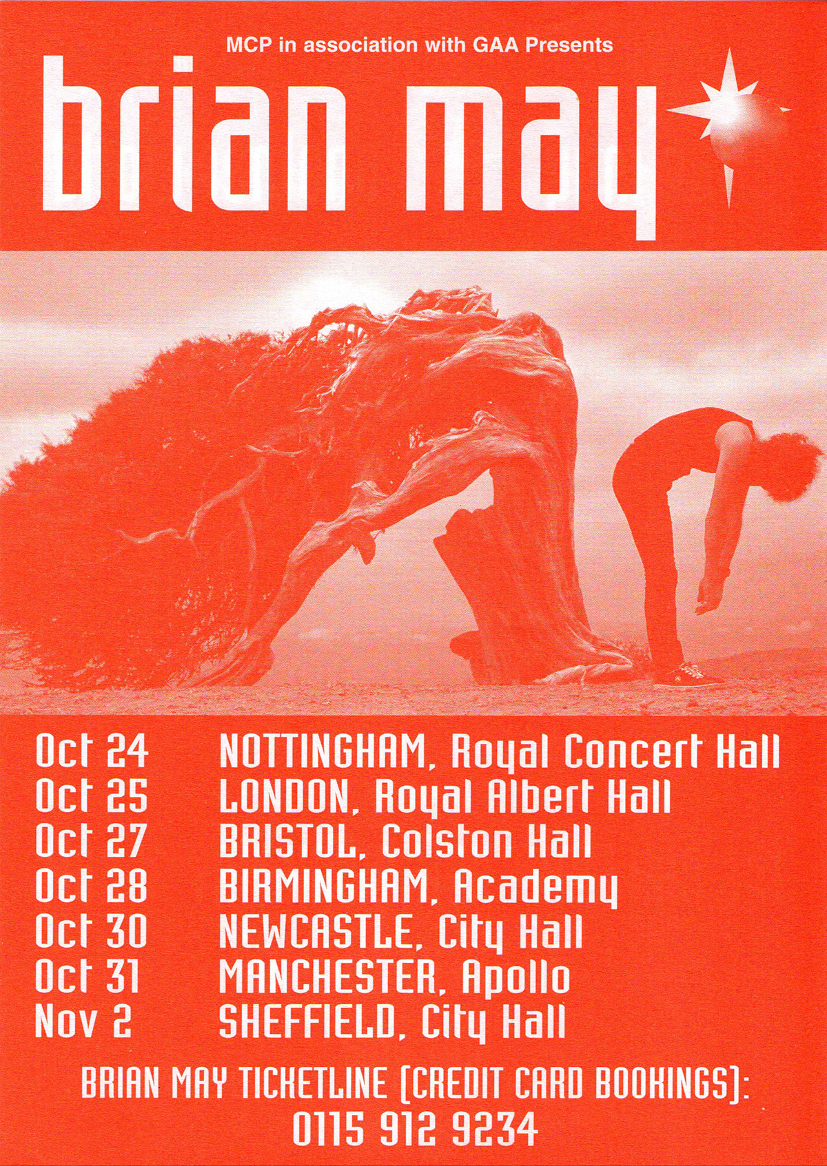 Brian May in the UK in 1998