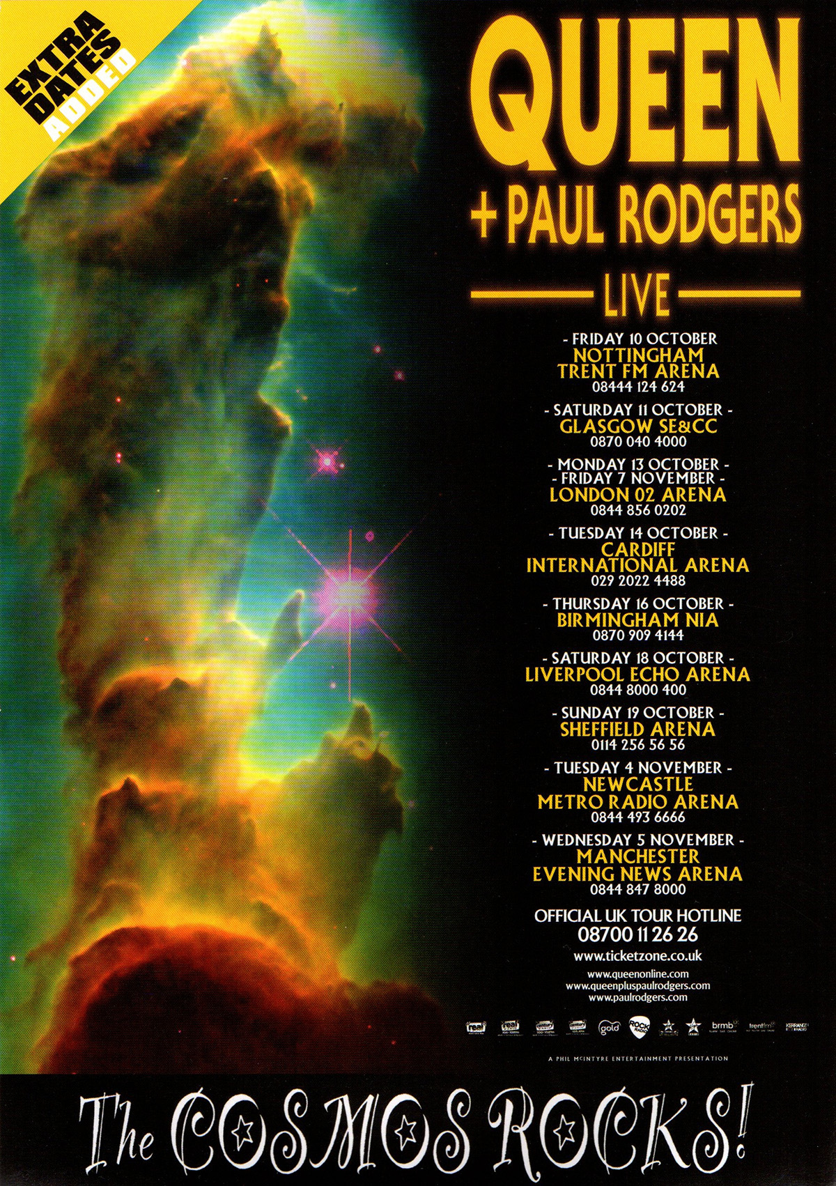 Queen + Paul Rodgers in the UK in October 2008