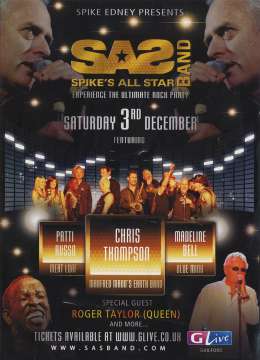 Flyer/ad - SAS Band with Roger in Guildford on 03.12.2011