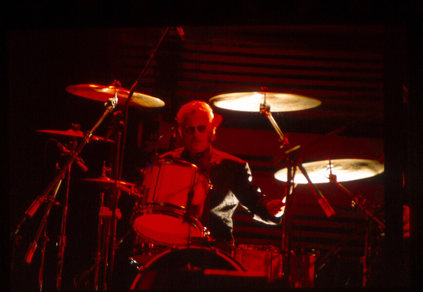 Roger on drums
