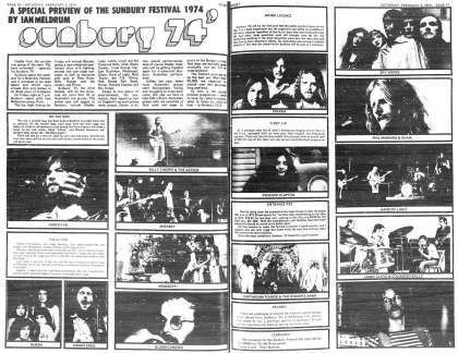 Newspaper review: Queen live at the private farm, Sunbury, Australia [27.01.1974]