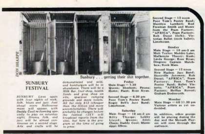 Newspaper review: Queen live at the private farm, Sunbury, Australia [27.01.1974]