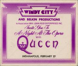 Indianapolis 27.2.1976 backstage pass