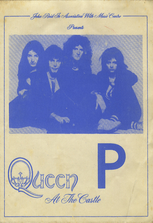 Press pass for the Cardiff 1976 gig