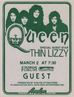 Queen in Los Angeles on 02.03.1977