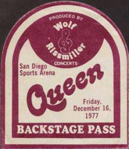 San Diego 16.12.1977 pass