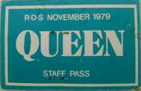 Dublin 22.11.1979 staff pass