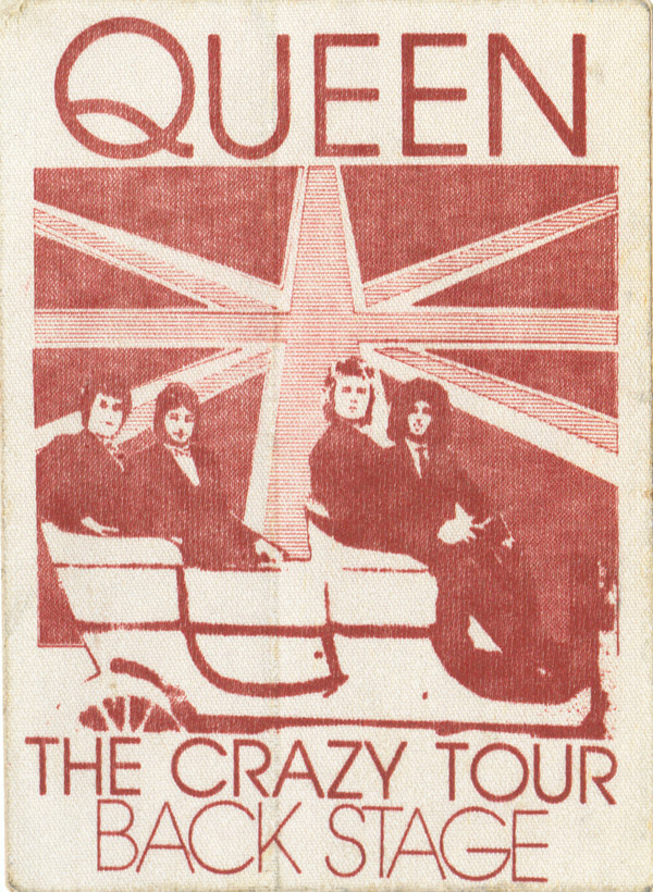 Crazy tour 1979 backstage pass