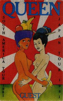 Guest pass for the Japanese and South American 1981 tour