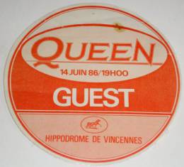 Paris 14.6.1986 guest pass