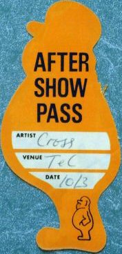 London 10.03.1988 aftershow pass