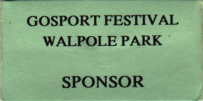 Gosport 30.07.1992 sponsor pass