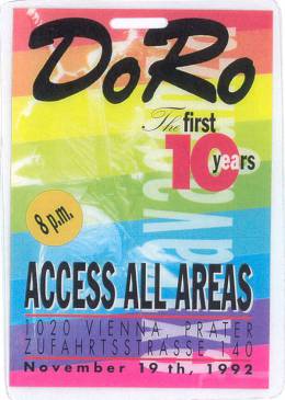 DoRo party (with Brian and Roger) pass