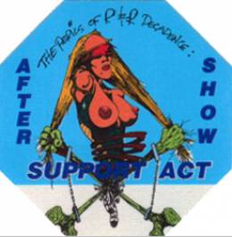 North American aftershow pass blue (1993)