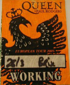 London 28.3.2005 working pass