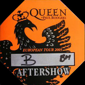 Budapest 23.4.2005 aftershow pass