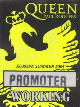 Cologne 6.7.2005 working pass