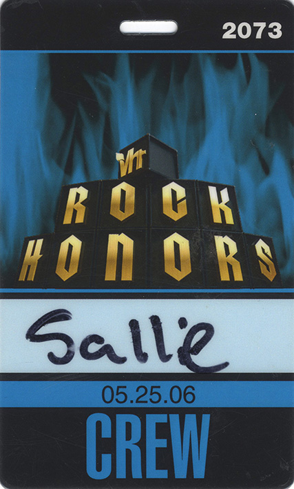 Crew pass for the Rock Honors event