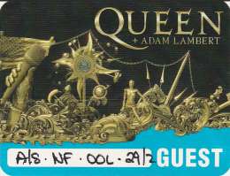 Guest pass for the Queen concert in Goldcoast on 29.02.2020