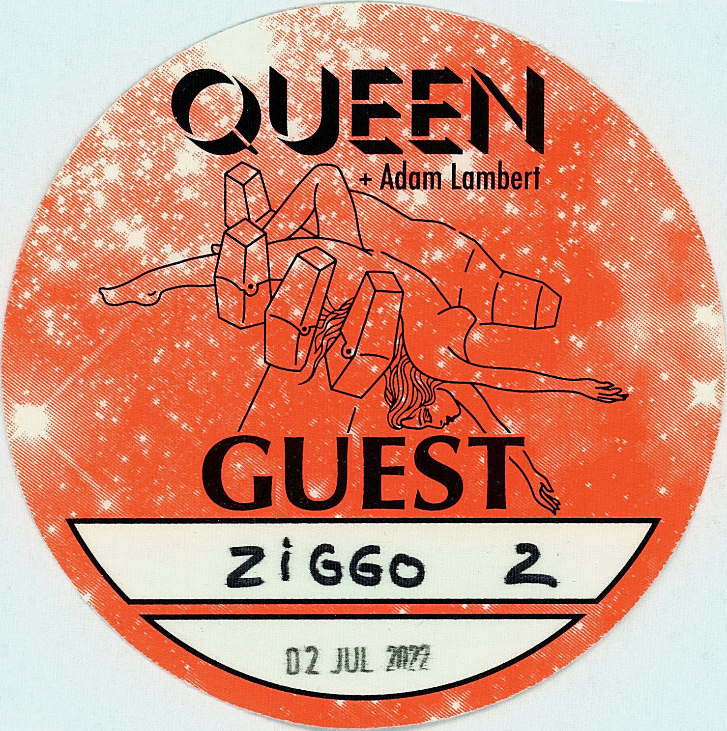 Guest pass for the Queen + Adam Lambert concert in Amsterdam on 02.07.2022