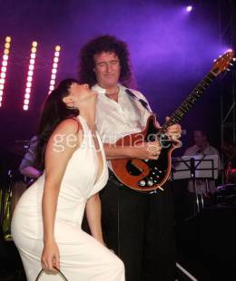 Concert photo: Brian May + Roger Taylor live at the Lyric Theatre, Sydney, Australia (WWRY afterparty) [09.10.2004]