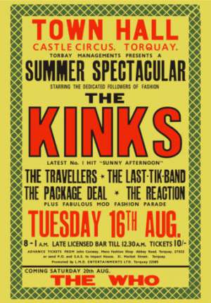 Poster - The Reaction in Torquay on 16.08.1966