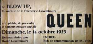 Poster - Queen in Luxembourg on 14.10.1973