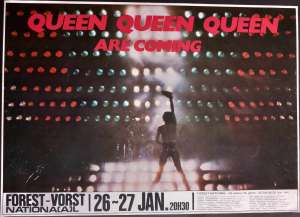 Poster - Queen in Brussels on 26.-27.01.1979