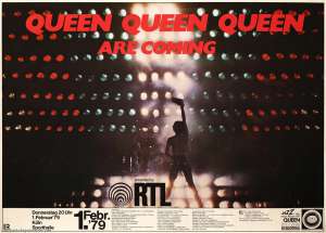 Poster - Queen in Cologne on 01.02.1979