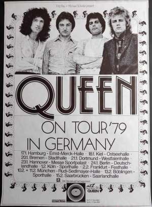 Poster - Queen in Germany 1979 (Live Killers tour)