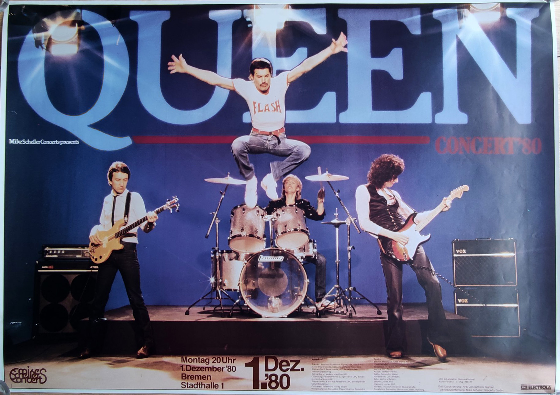 Queen in Bremen on 01.12.1980