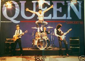 Poster - Queen in Munich on 18.12.1980