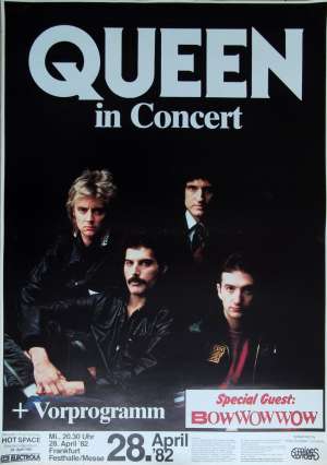 Poster - Queen in Frankfurt on 28.04.1982