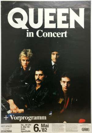 Poster - Queen in Cologne on 06.05.1982