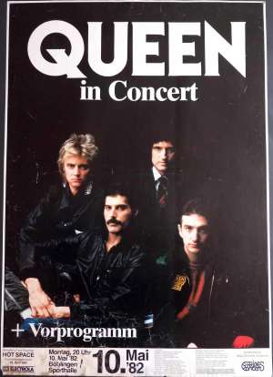 Poster - Queen in Stuttgart on 10.05.1982