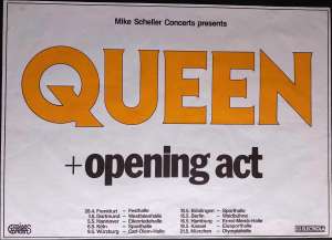 Poster - Queen in Germany in 1982