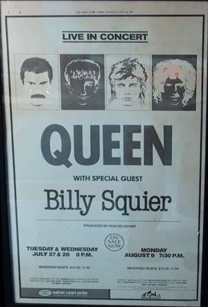 Poster - Queen in New York on 27.07.1982