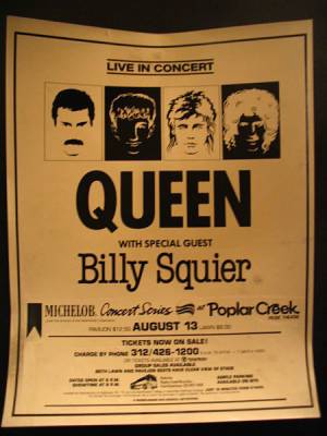 Poster - Queen in Chicago on 13.08.1982