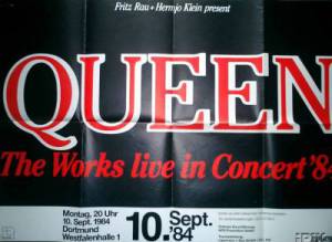 Poster - Queen in Dortmund on 12.09.1984 (wrong date)
