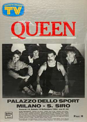 Poster - Queen in Milan on 14.-15.09.1984