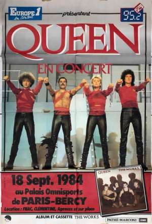 Poster - Queen in Paris on 18.09.1984