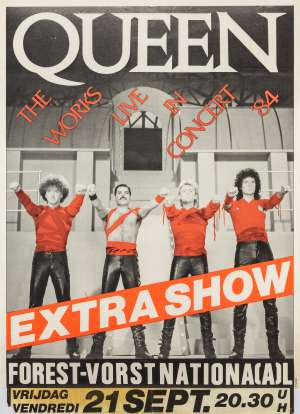 Poster - Queen in Brussels on 21.09.1984