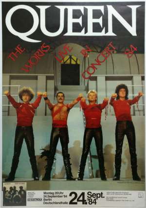 Poster - Queen in Berlin on 24.09.1984