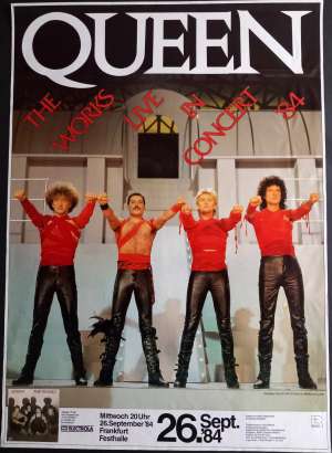 Poster - Queen in Frankfurt on 26.09.1984