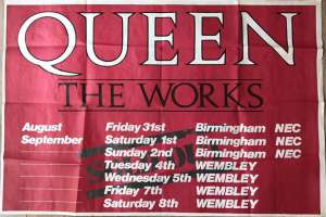 Poster - UK leg of the Works tour