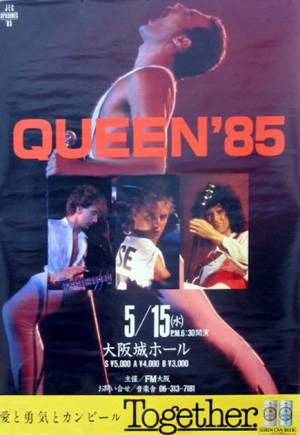 Poster - Queen in Osaka on 15.05.1985