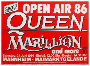 Poster - Queen in Mannheim on 21.06.1986